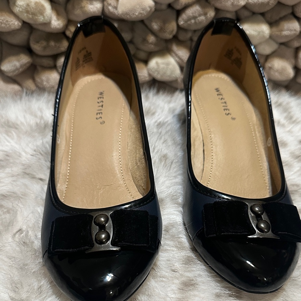 Westies Navy Blue & Black Leather Loafers